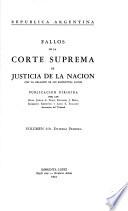 Fallos de la Corte Suprema de Justicia nacional