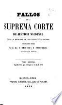 Fallos de la Corte Suprema de Justicia nacional