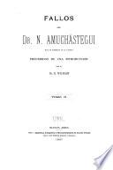 Fallos del Dr. N.Amuchástegui, juez de comercio de la capital [1895-1902]