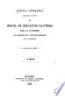 Fiesta literaria celebrada en honor de Miguel de Cervantes Saavedra por la Academia de Conferencias y Lecturas Públicas de la Universidad, 23 de abril de 1869