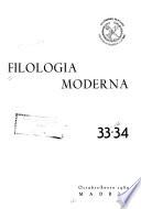 Filología moderna