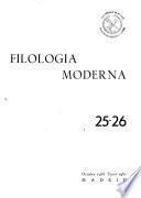 Filología moderna