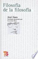 Filosofia de la Filosofia