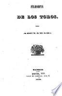 Filosofia de los toros