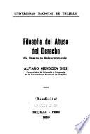 Filosofía del abuso del derecho