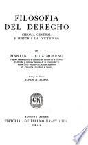 Filosofía del derecho (teoría general e historia de doctrinas)
