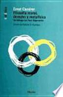 Filosofía moral, derecho y metafísica