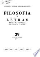 Filosofía y letras