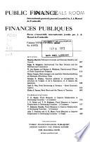 Finances Publiques