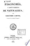 Fisonomía, y varios secretos de naturaleza