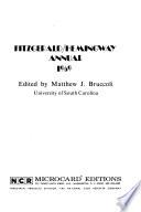 Fitzgerald/Hemingway Annual