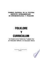 Folklore y curriculum