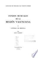 Fondos musicales de la regíon valenciana