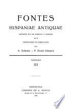 Fontes Hispaniae antiquae
