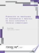 Formación de profesores de matemáticas y prácticas de aula: conceptos y técnicas curriculares
