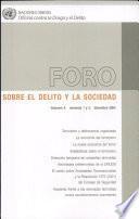 Foro Sobre El Delito Y La Sociedad
