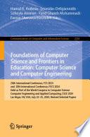 Foundations of Computer Science and Frontiers in Education: Computer Science and Computer Engineering
