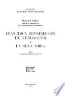 Francesca Bonnemaison de Verdaguer i la seva obra