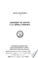 Francesco de Sanctis y la crítica literaria