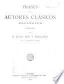 Frases de los autores clásicos españoles