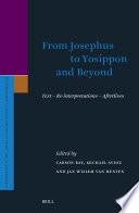 From Josephus to Yosippon and Beyond