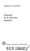 Fronteras de la literatura argentina