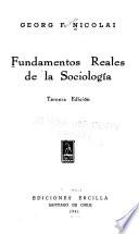 Fundamentos reales de la sociología