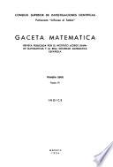 Gaceta matemática