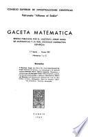 Gaceta matemática