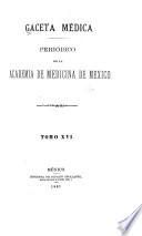 Gaceta médica de México