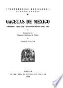 Gacetas de México: 1732 a 1736
