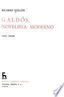 Galdós, novelista moderno