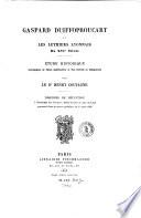 Gaspard Duiffoproucart et les luthiers lyonnais du XVIe siècle