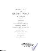 Genealogy of the Graves Family in America