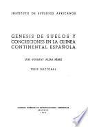 Génesis de suelos y concreciones en la Guinea continental española