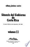 Génesis del gobierno de Costa Rica