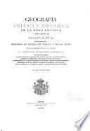 Geografía crítica é histórica de la edad antigua y, principalmente, de España