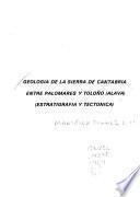 Geología de la Sierra de Cantabria, entre Palomares y Toloño (Alava)