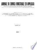 Giornale di chimica industriale ed applicata