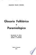 Glosario folklórico y paremiológico
