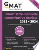 GMAT Official Guide Quantitative Review 2023-2024, Focus Edition