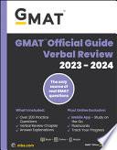 GMAT Official Guide Verbal Review 2023: Book + Online Question Bank