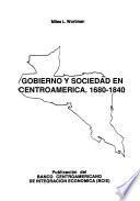 Gobierno y sociedad en Centroamerica