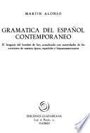 Gramática del español contemporáneo