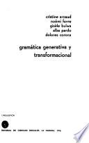 Gramática generativa y transformacional