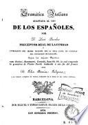 Gramática italiana adaptada al uso de los españoles