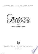 Gramatica limbii romîne