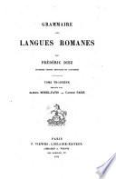 Grammaire des langues romanes
