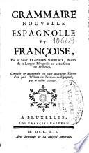 Grammaire nouvelle espagnolle et françoise