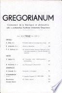 Gregorianum: Vol. 43, No. 3